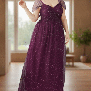 Modelo Aurora - Vestido Violeta en Tul