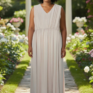 Modelo Aurelia - Vestido Rosa Claro Pastel