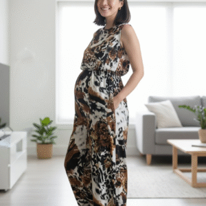 Modelo April - Monito Blanco Estampado