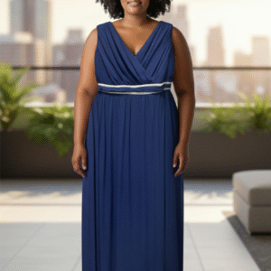 Modelo Camelia - Vestido Azul en Gasa