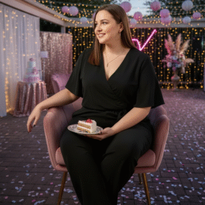 Modelo Brynn - Monito Negro con Mangas